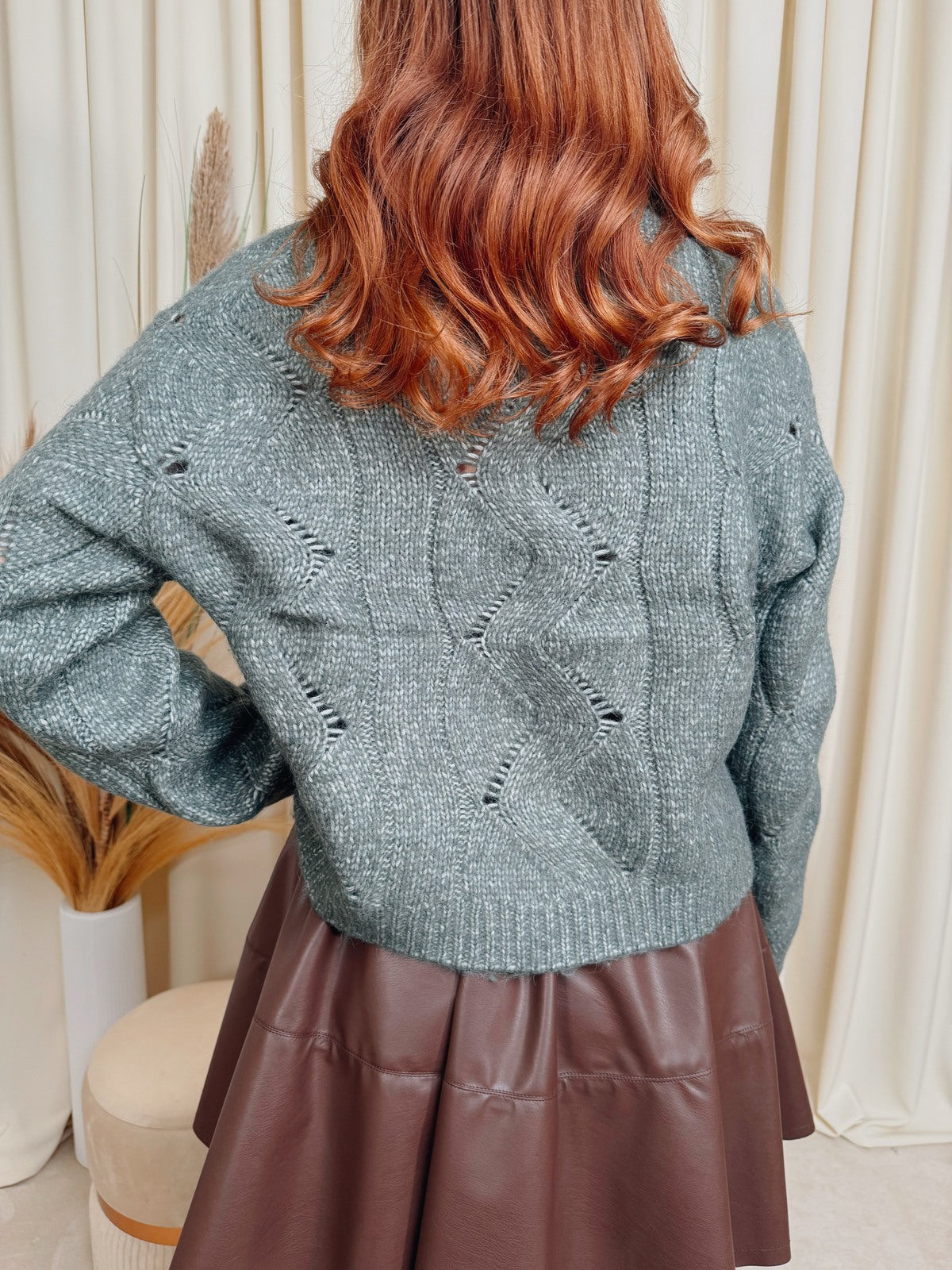 "Vero Moda MAGLIONE "VMLINA" Verde"