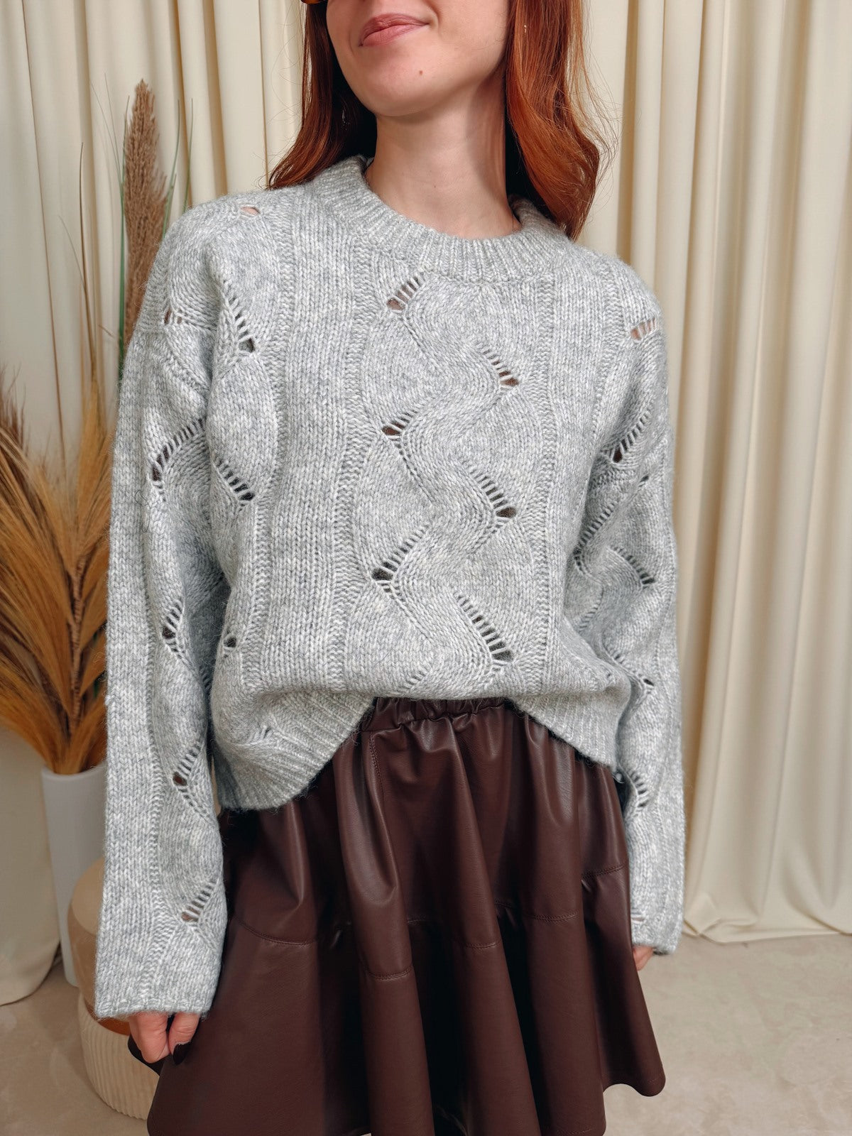 "Vero Moda MAGLIONE "VMLINA" Grigio"