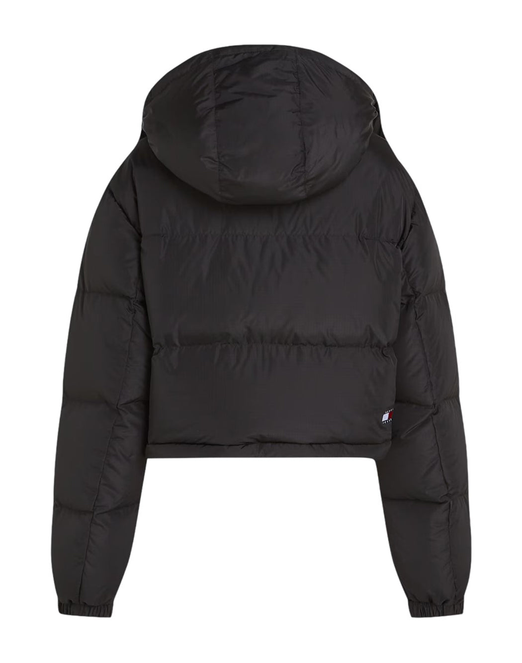 Tommy Hilfiger Jeans PIUMINO CON BADGE FRONTALE Nero