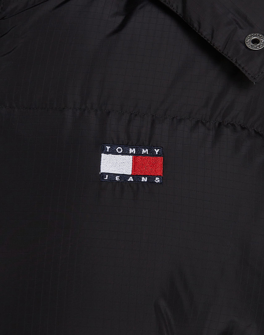 Tommy Hilfiger Jeans PIUMINO CON BADGE FRONTALE Nero