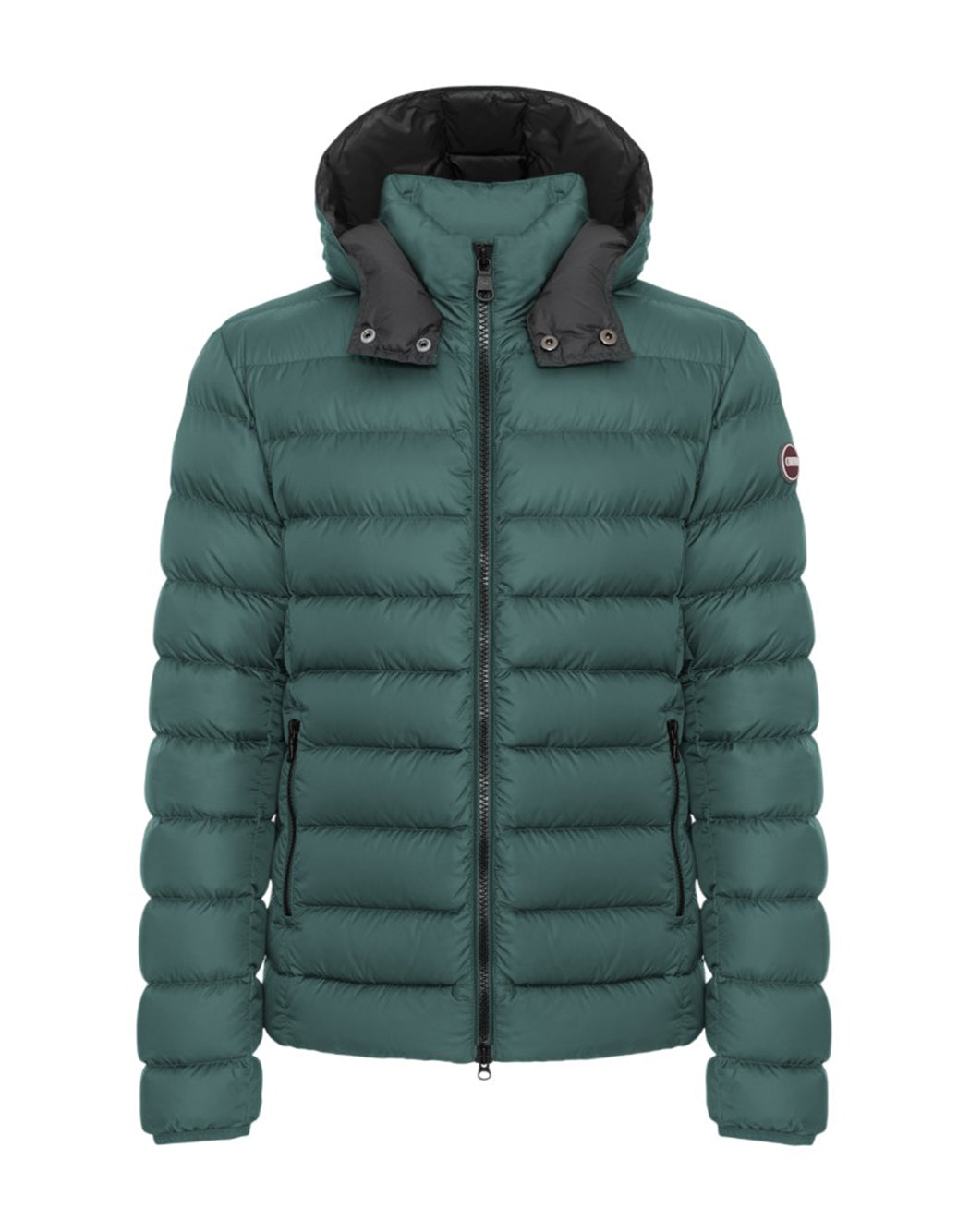 QUILTED DOWN JACKET WITH ICONIC LOGO