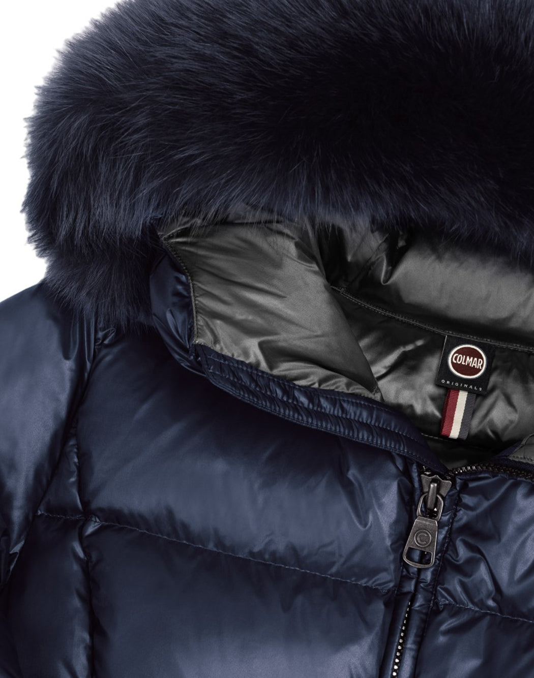 Colmar PIUMINO CON PATCH LOGATA LATERALE Blu