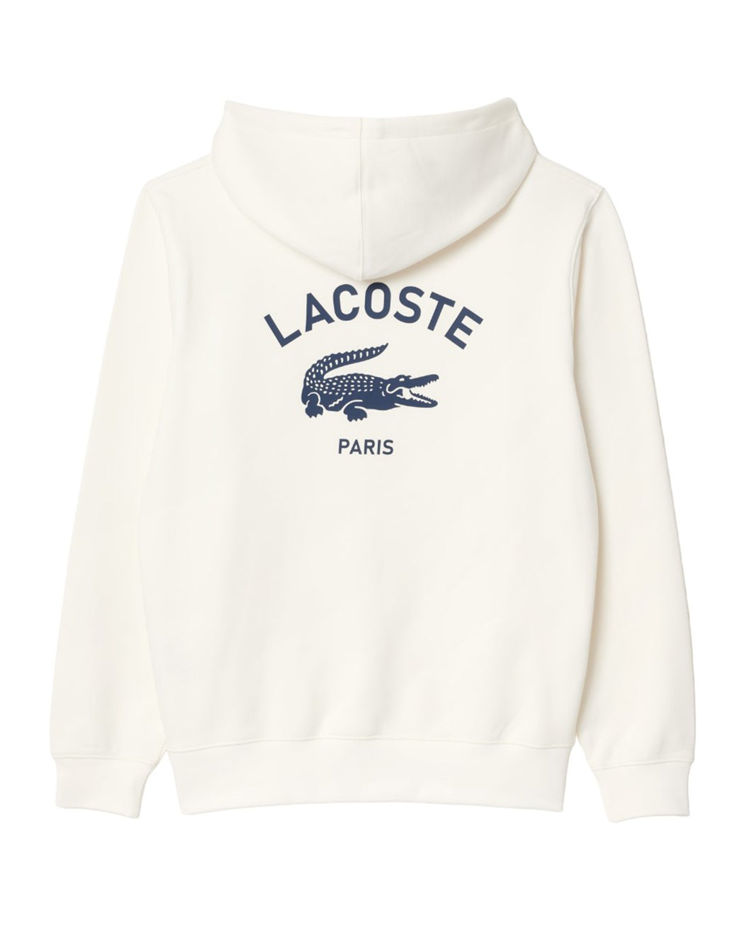 Lacoste HOODIE CON LOGO RICAMATO Bianco
