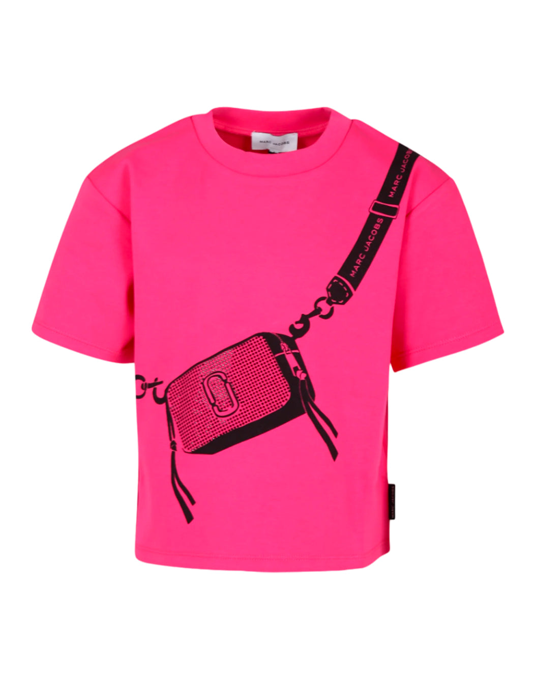 T-SHIRT CON BORSA STAMPATA FRONTALMENTE