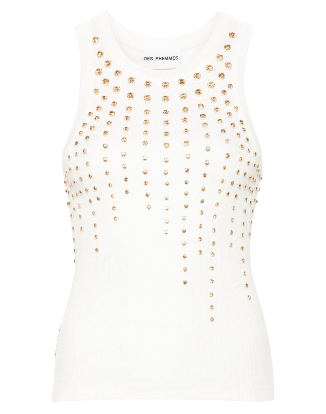 TOP CON STRASS ALL-OVER