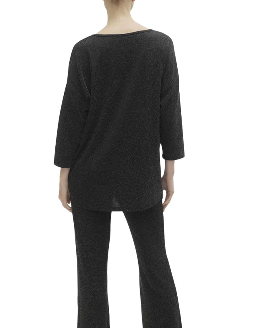 Vero Moda BLUSA IN LUREX Nero