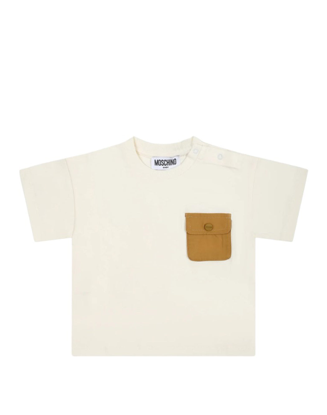 T-shirt with pocket and logo on the back