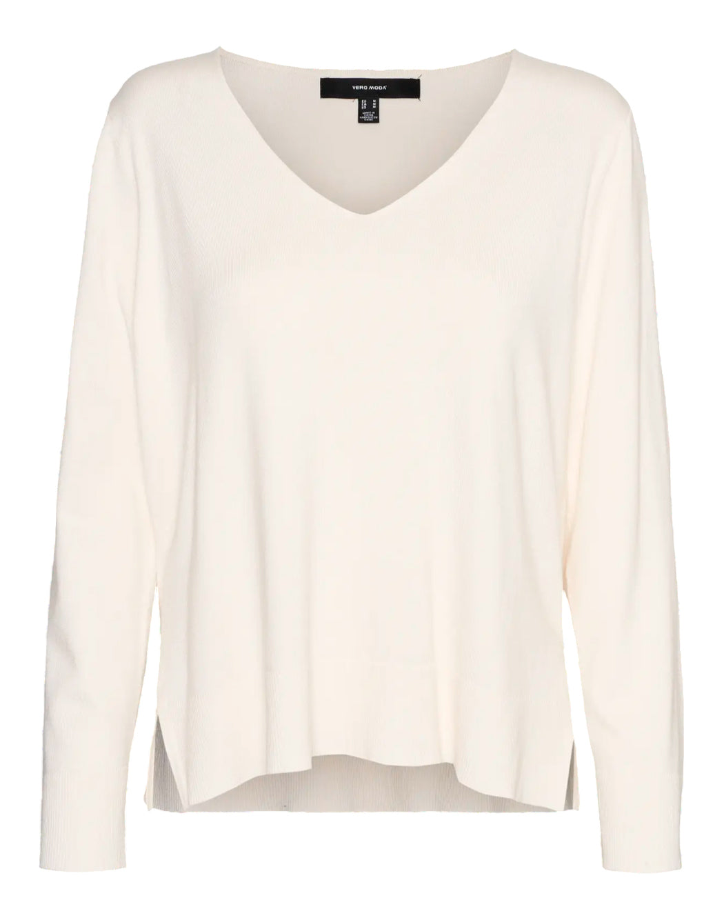 "Vero Moda "VMSILJE LS" PULLOVER CON SCOLLO A V Neutro"