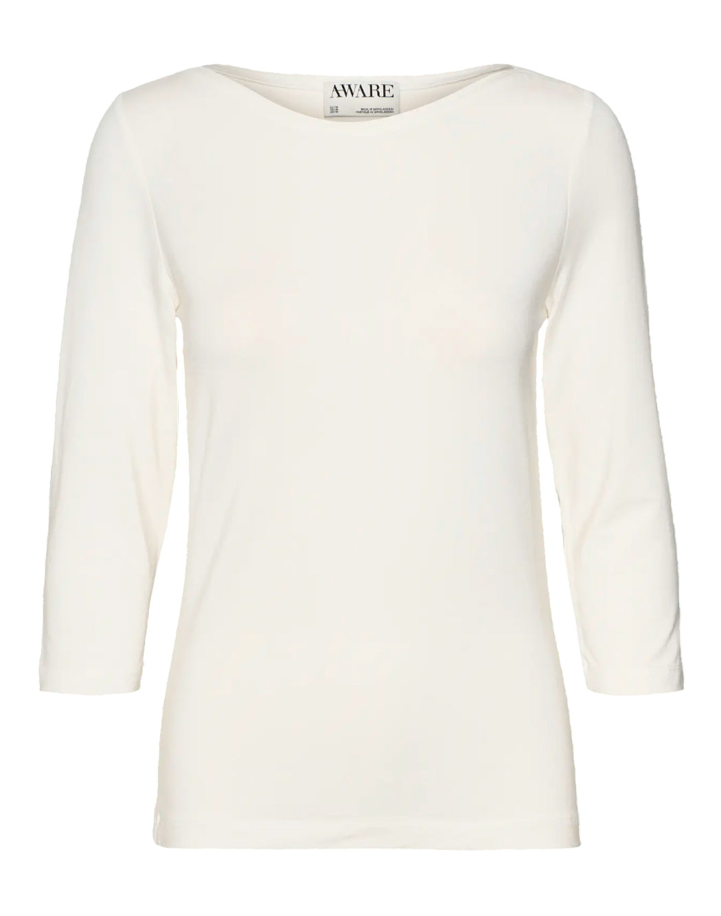 "Vero Moda "AWFIONA 3/4" TOP CON SCOLLO A BARCA Bianco"