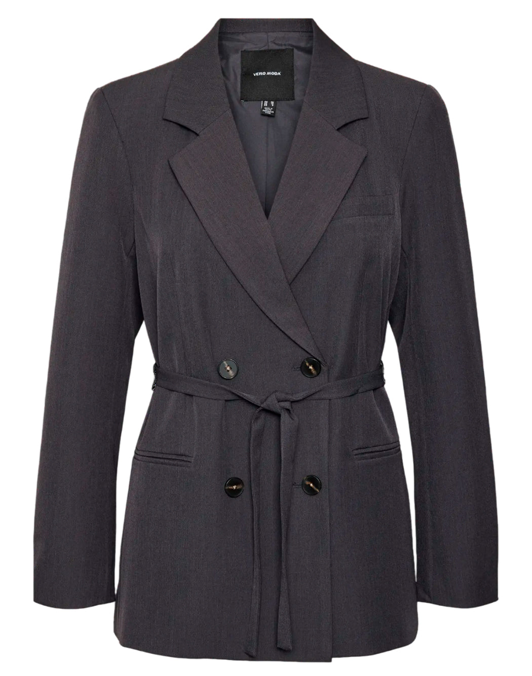 "Vero Moda "VMZOE LS" BLAZER CON CINTURA Grigio"