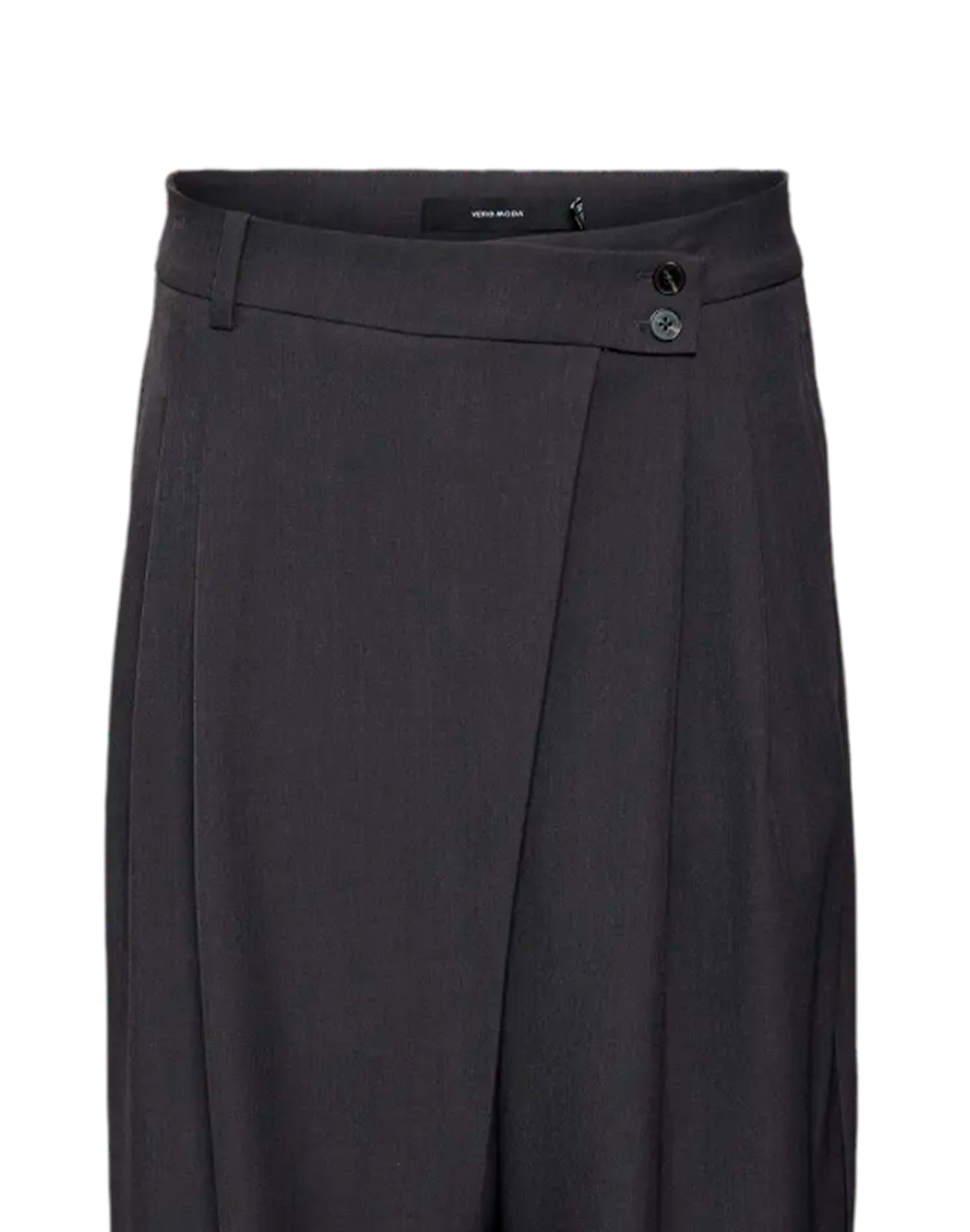 "Vero Moda "VMZOE MW" PANTALONE CON CHIUSURA A PORTAFOGLIO 32" Grigio"