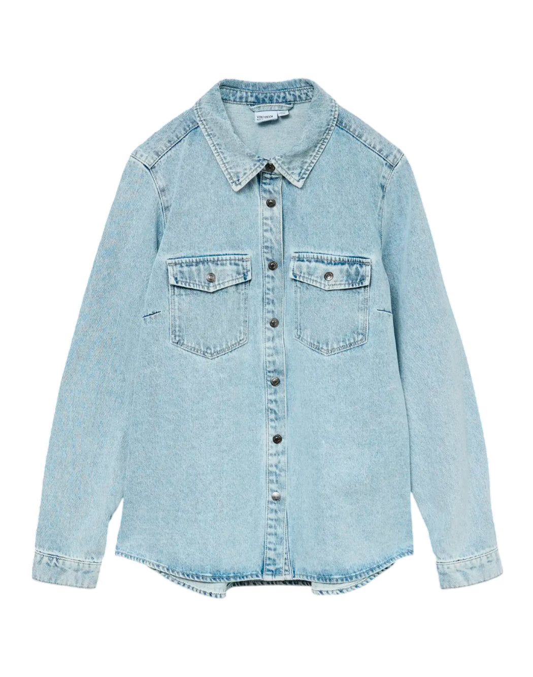 "Vero Moda "VMJENNIE LS" CAMICIA IN LIGHT DENIM Blu"
