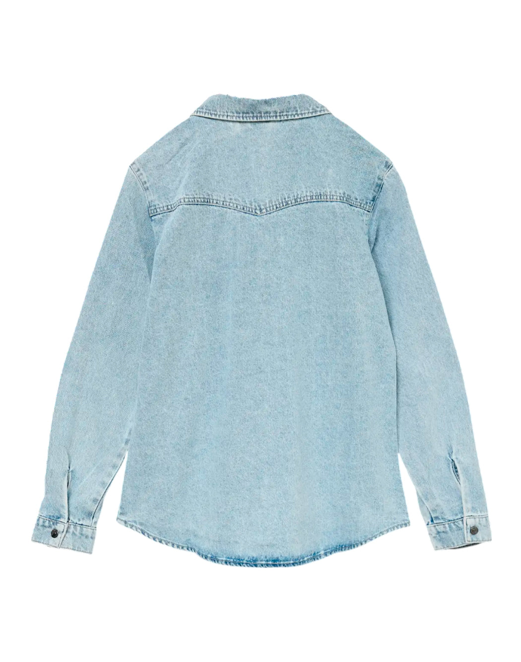 "Vero Moda "VMJENNIE LS" CAMICIA IN LIGHT DENIM Blu"