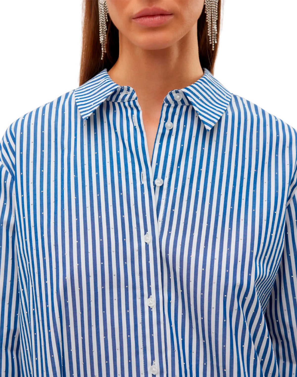 "Vero Moda "VMINGE" CAMICIA A RIGHE Bianco"