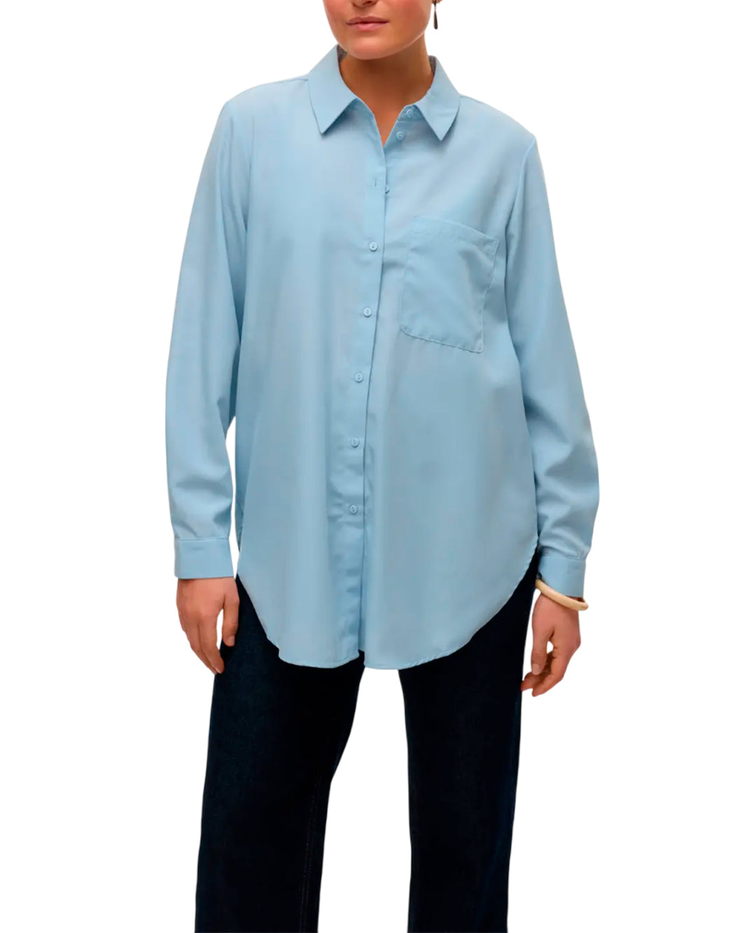"Vero Moda "VMVERA" CAMICIA OVER Blu"