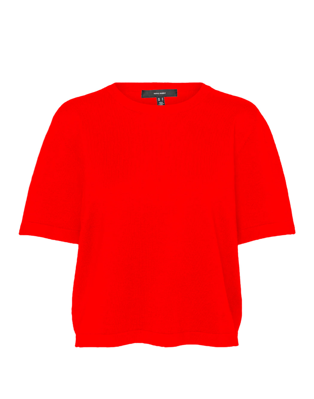 "Vero Moda "VMSILJE 2/4 " PULLOVER A MANICA CORTA Rosso"