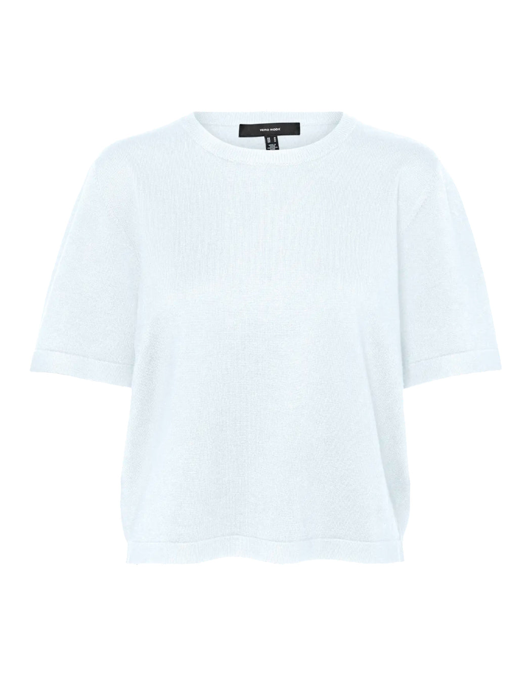 "Vero Moda "VMSILJE 2/4 " PULLOVER A MANICA CORTA Bianco"