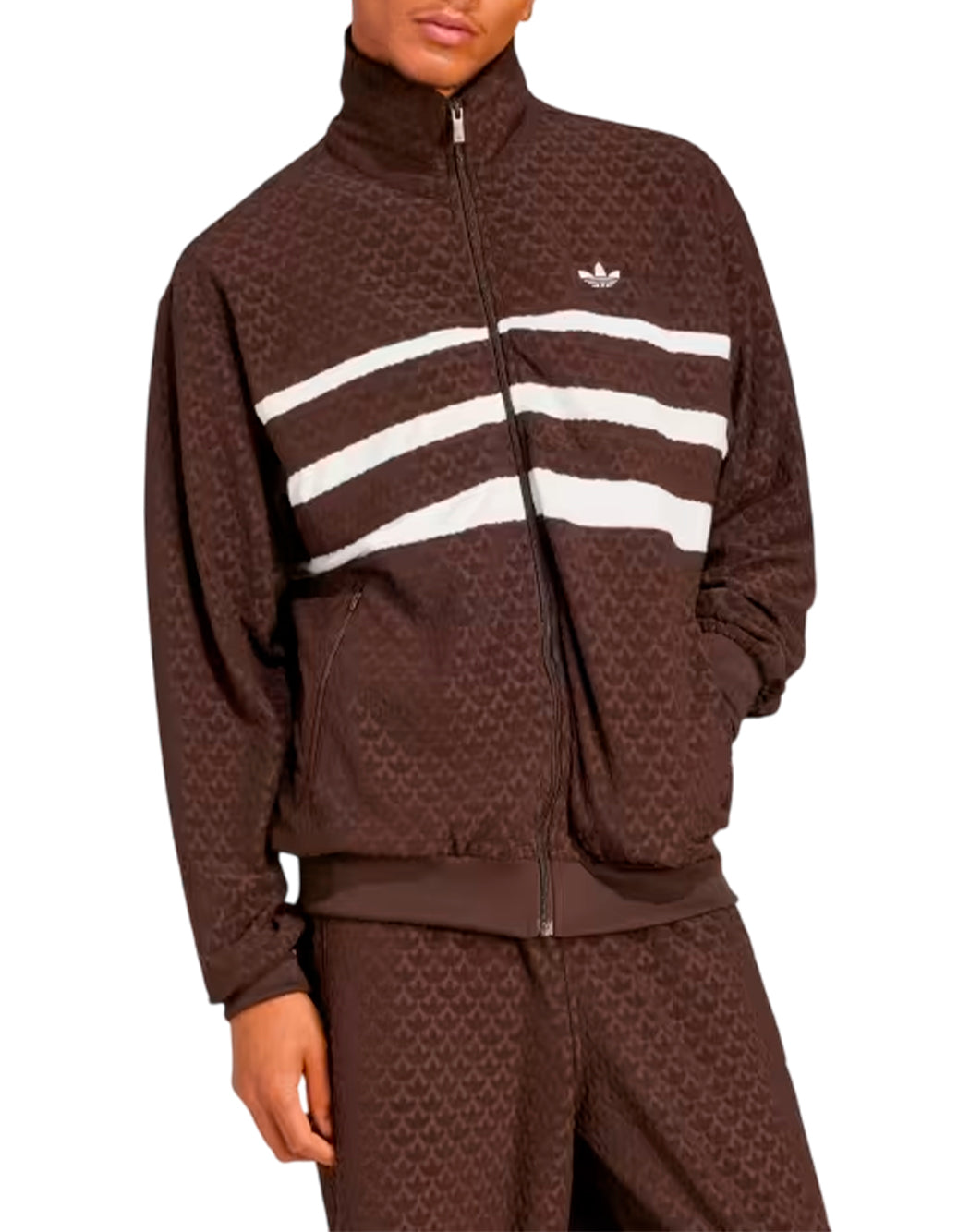 Adidas GIACCA FULL ZIP Marrone