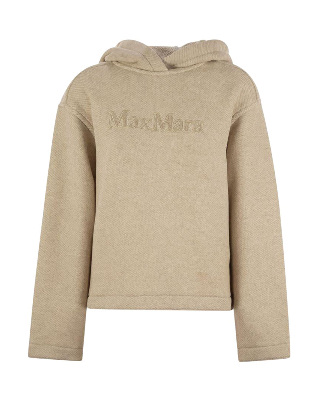 Max Mara FELPA CON RICAMO LOGO Neutro