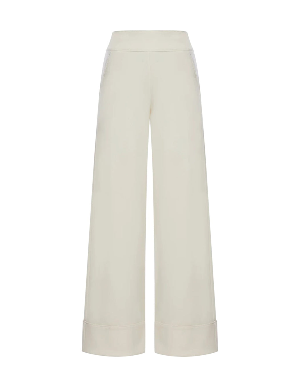 Max Mara PANTALONI CON GAMBA AMPIA Bianco