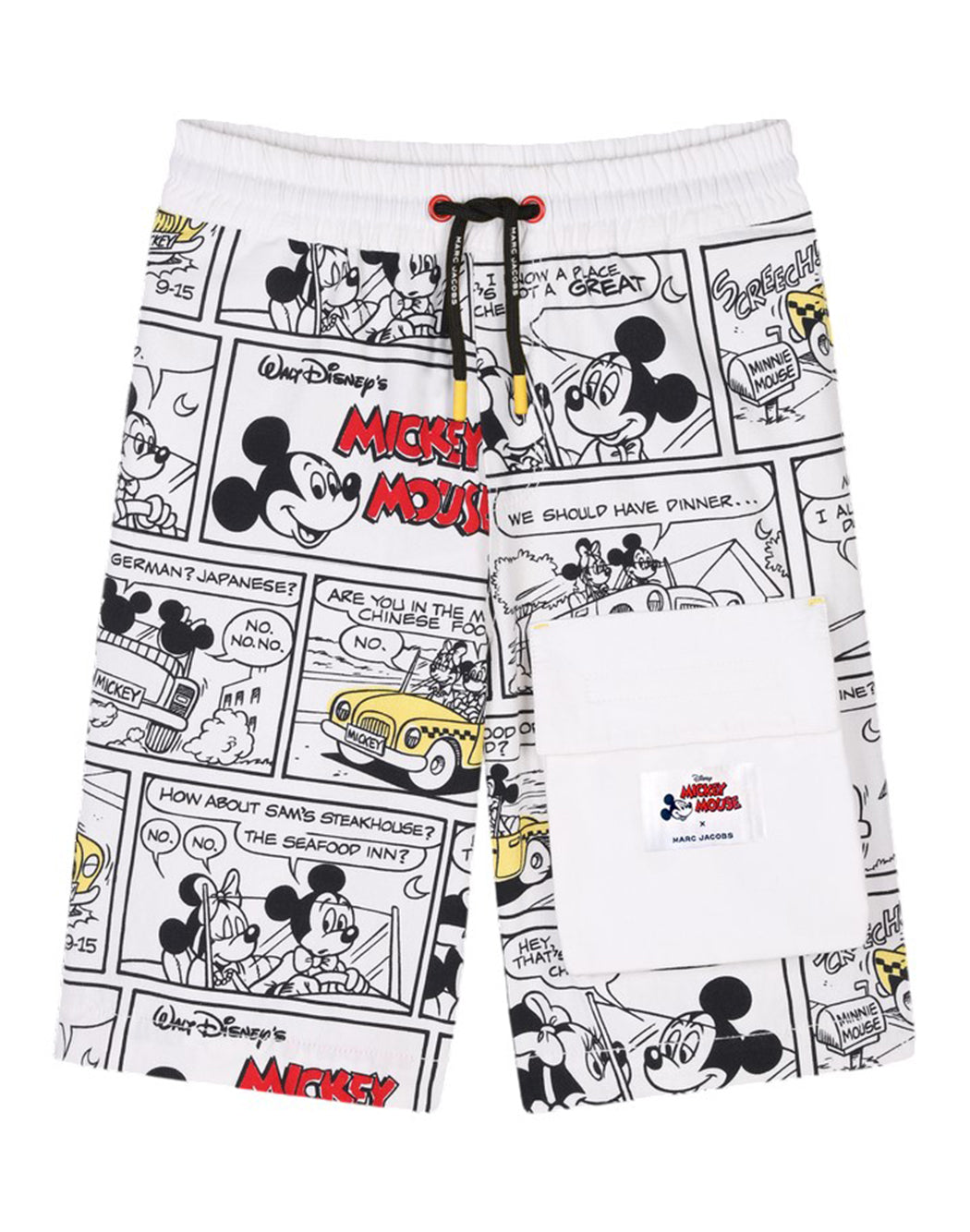 The Marc Jacobs SHORTS CON STAMPA MICKEY MOUSE Bianco