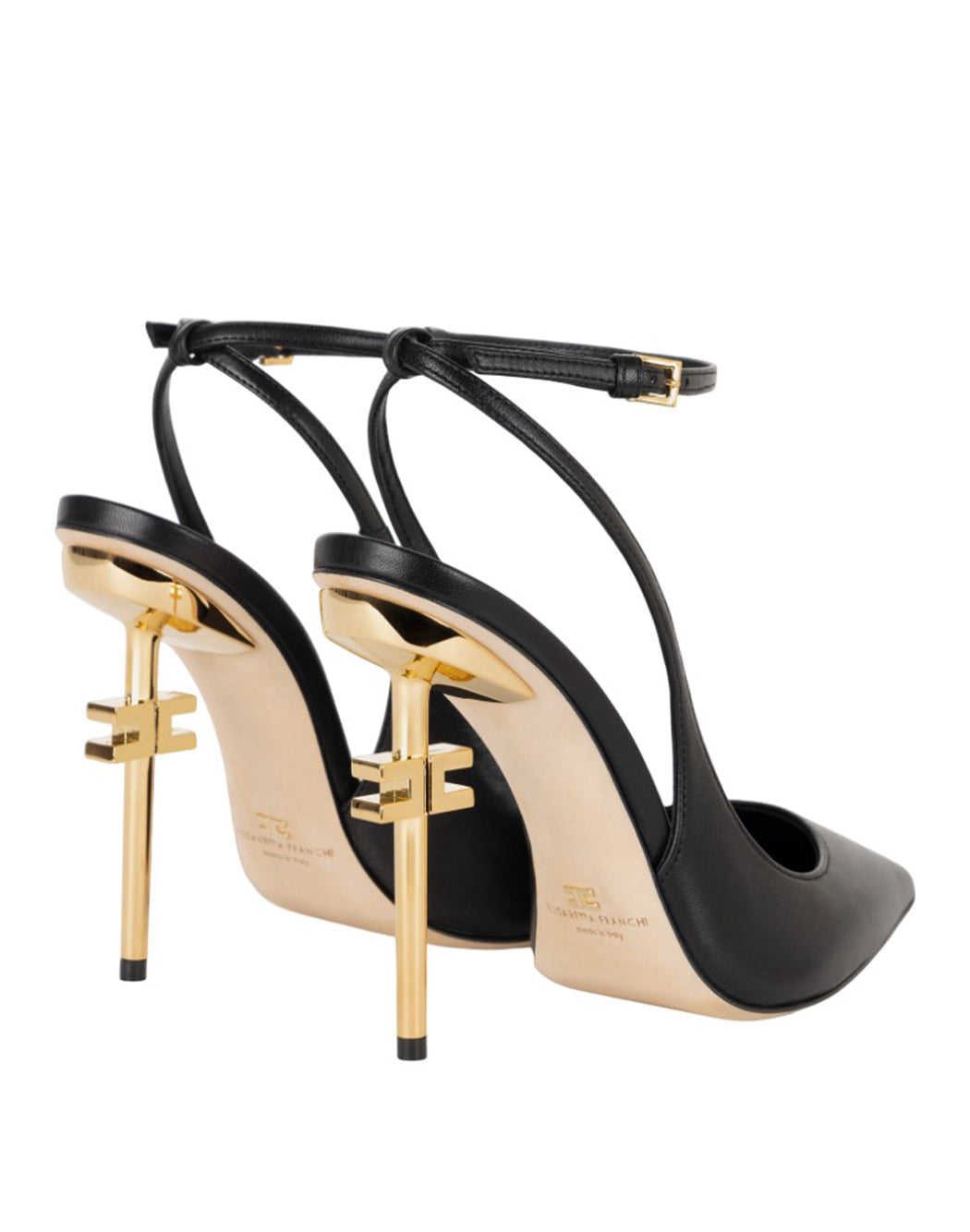 Elisabetta Franchi SLINGBACK IN NAPPA Nero