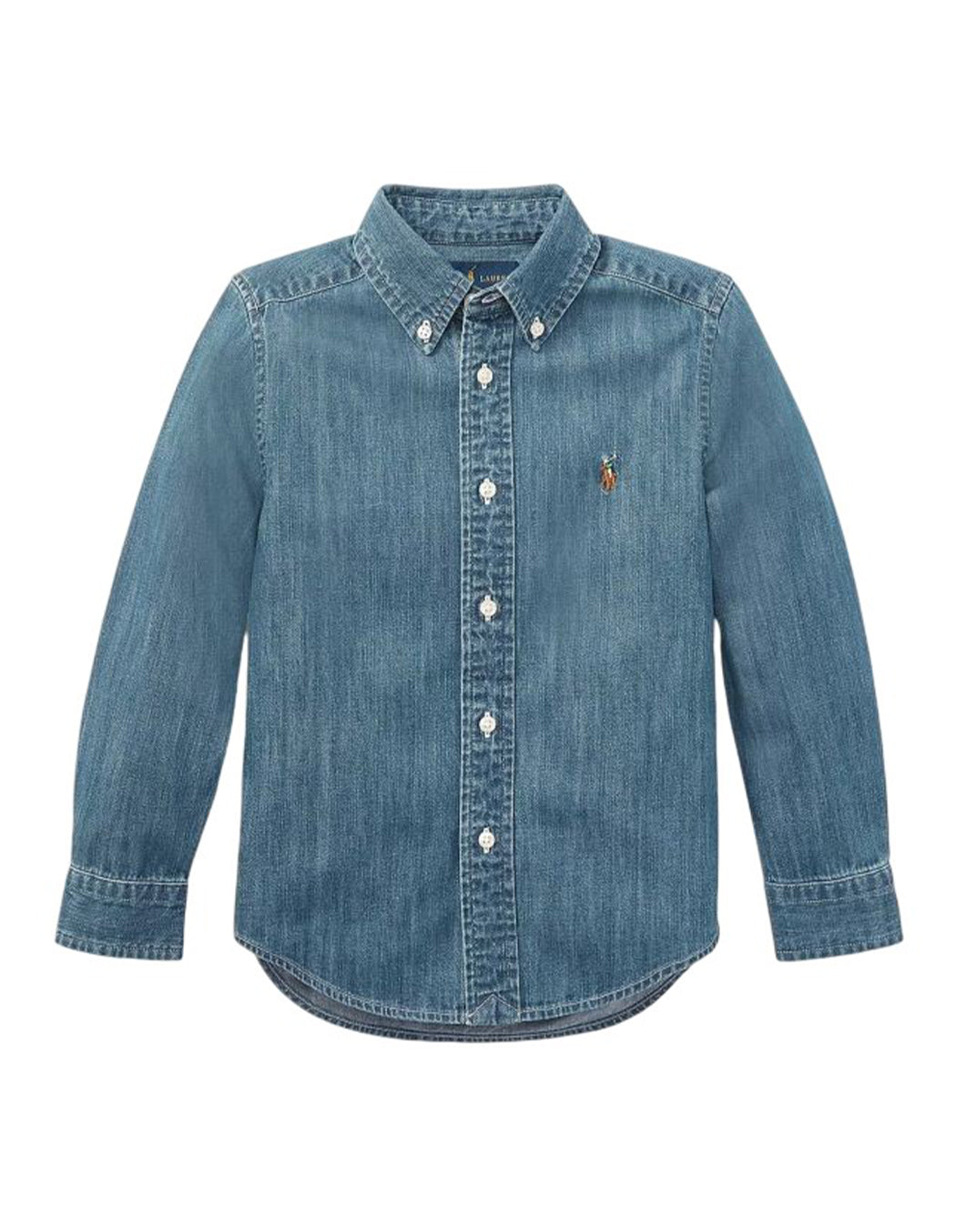 Ralph Lauren CAMICIA IN DENIM DI COTONE Blu