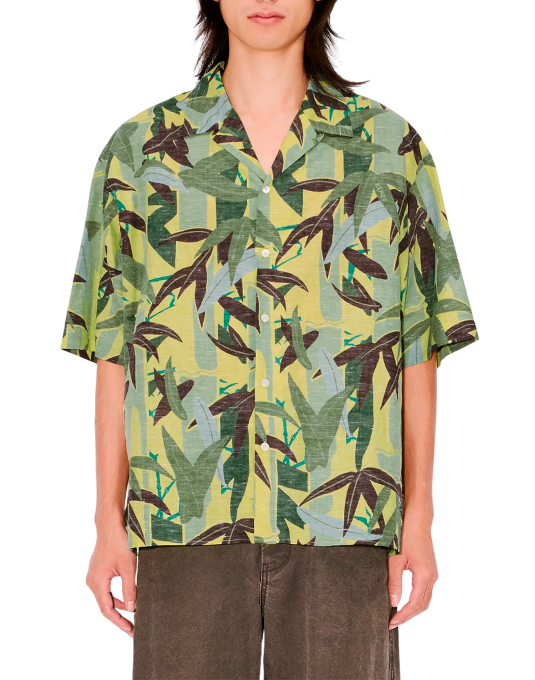 Kenzo CAMICIA HAWAIANA A MANICHE CORTE Neutro