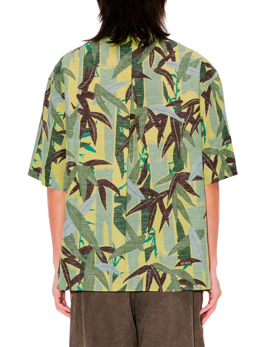 Kenzo CAMICIA HAWAIANA A MANICHE CORTE Neutro