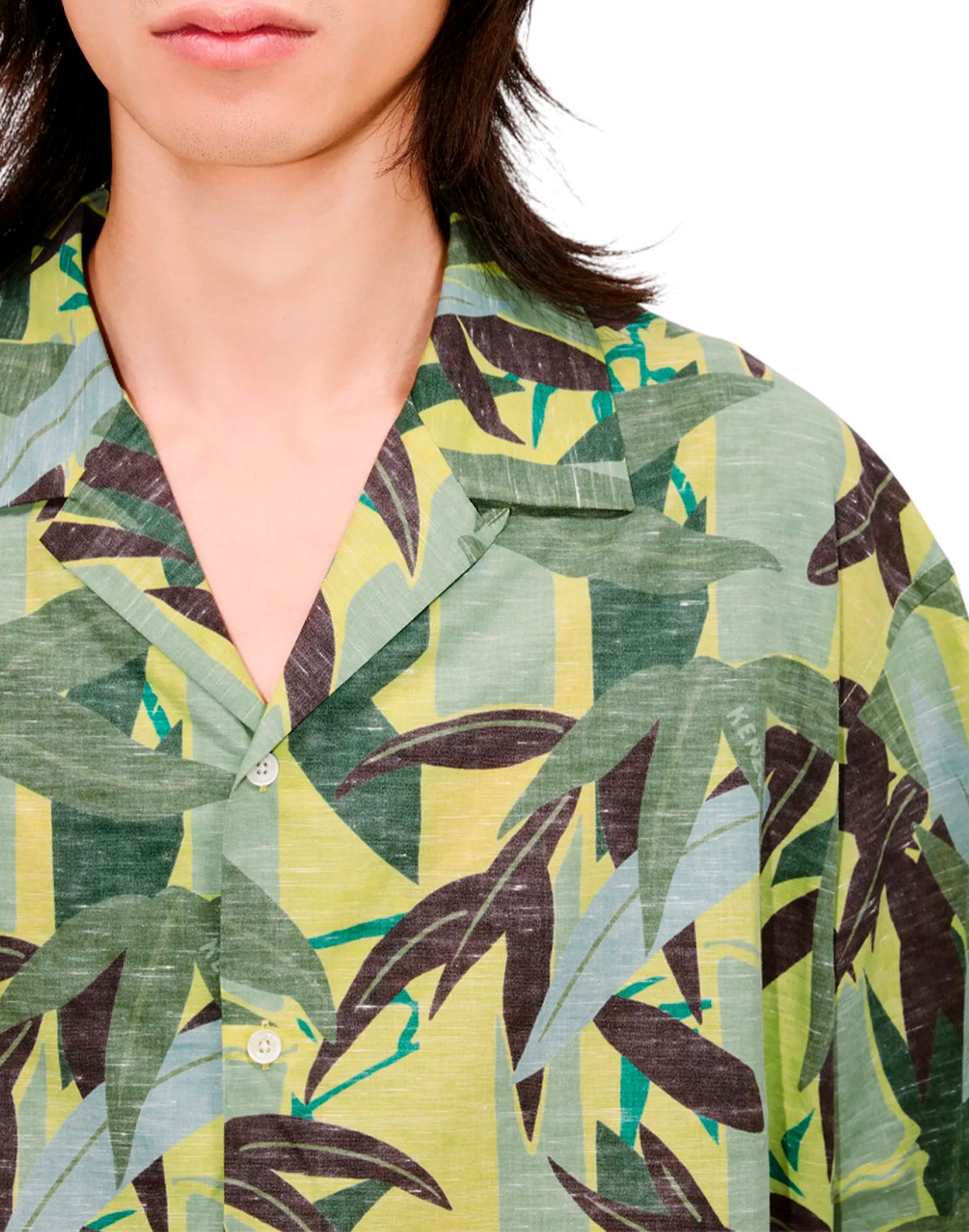 Kenzo CAMICIA HAWAIANA A MANICHE CORTE Neutro