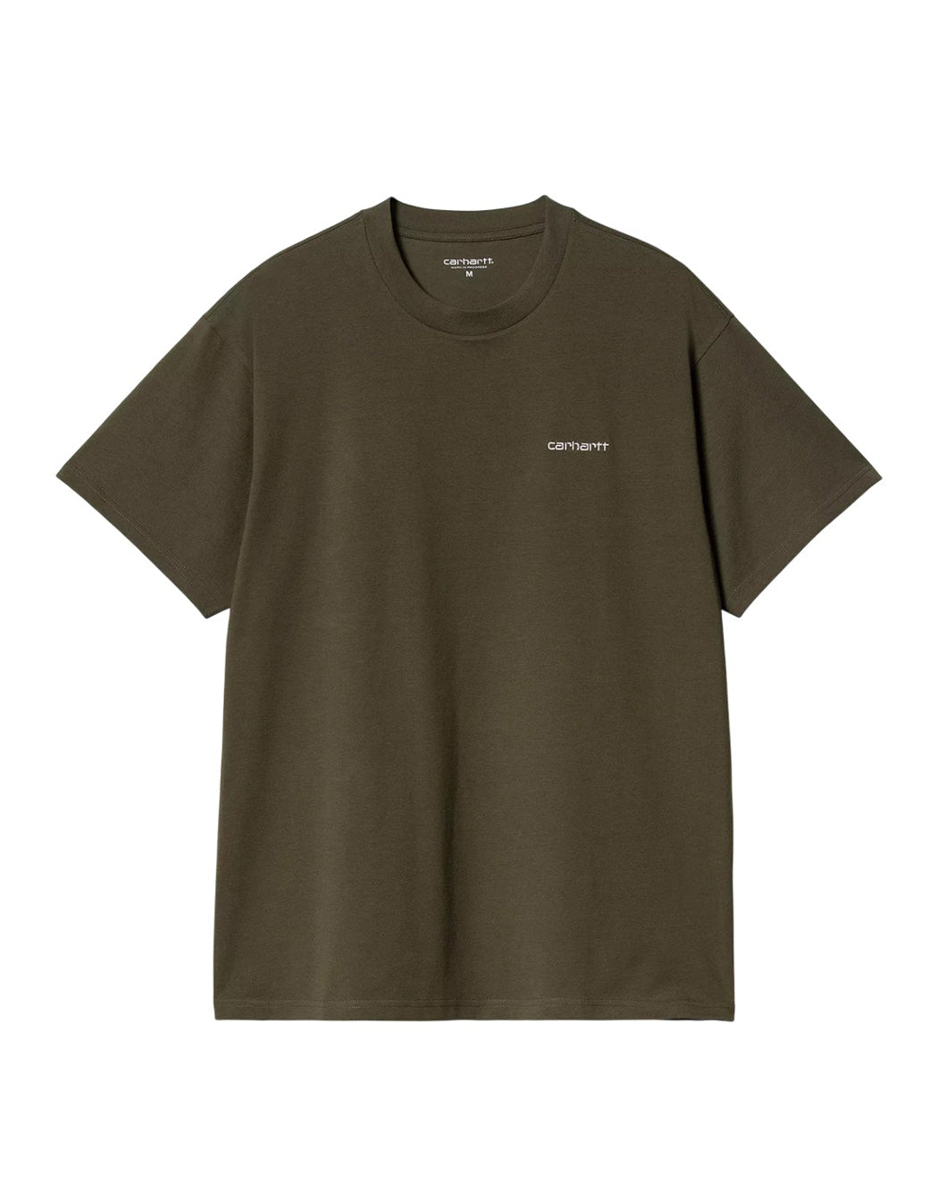 Carhartt Wip T SHIRT CON LOGO RICAMATO Marrone