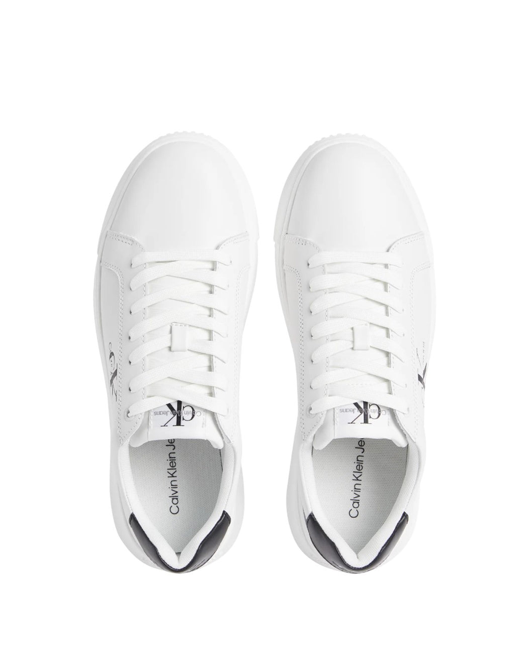 "Calvin Klein Jeans SNEAKERS "CHUNKY CUPSOLE MONOLOGO" Bianco"