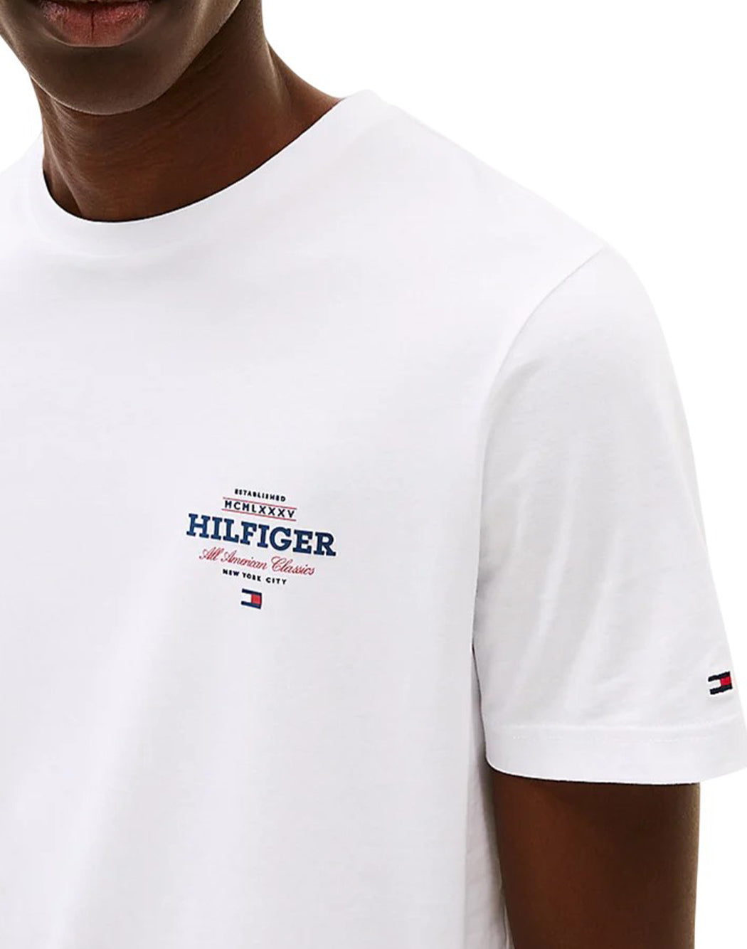 Tommy Hilfiger T-SHIRT MONOTYPE ALL AMERICAN Bianco