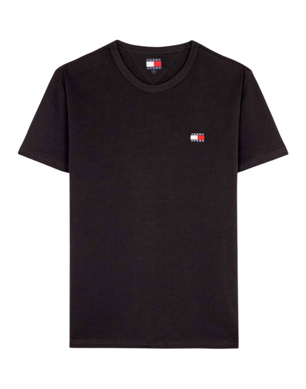 Tommy Hilfiger Jeans T-SHIRT CON RICAMO LOGO Nero
