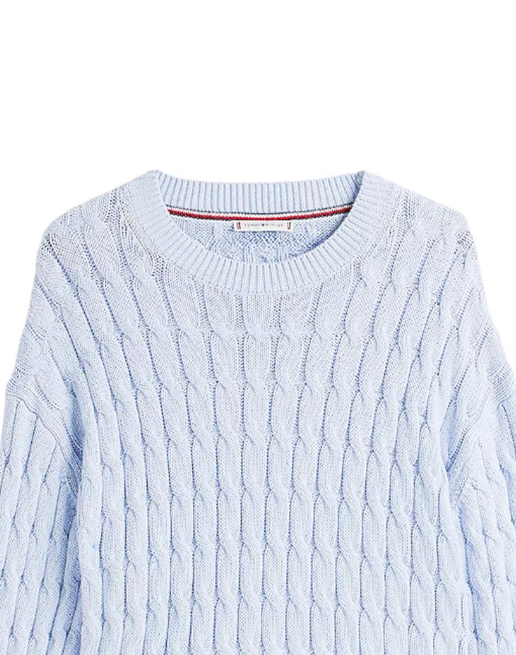 Tommy Hilfiger MAGLIA A TRECCE Azzurro