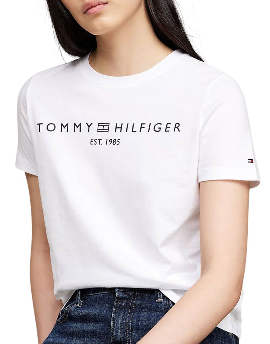 Tommy Hilfiger T-SHIRT REGULAR FIT Bianco