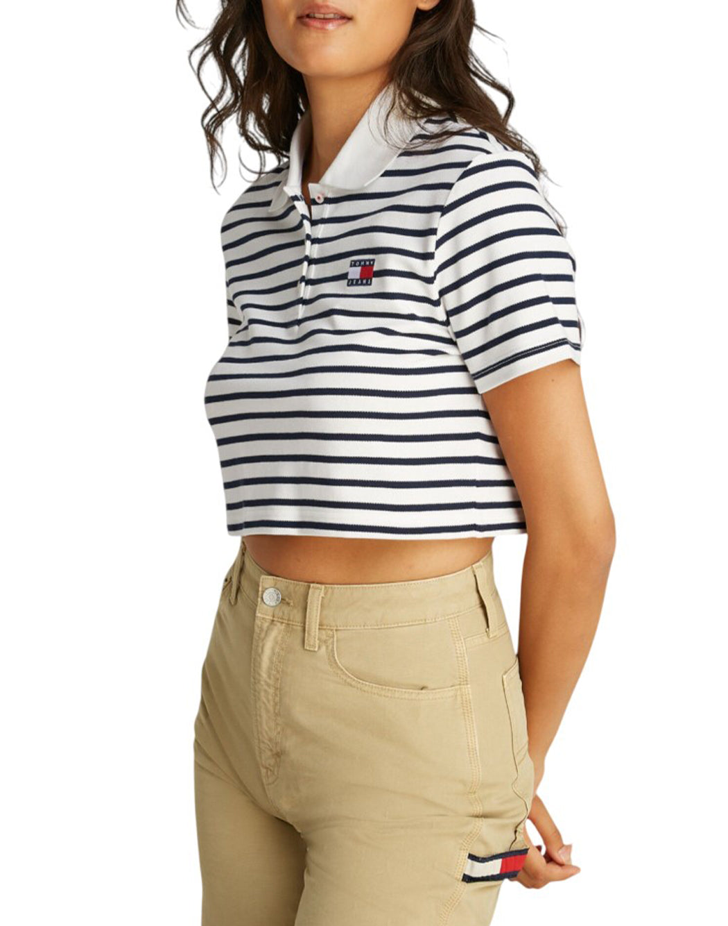 Tommy Hilfiger Jeans POLO CROP Neutro