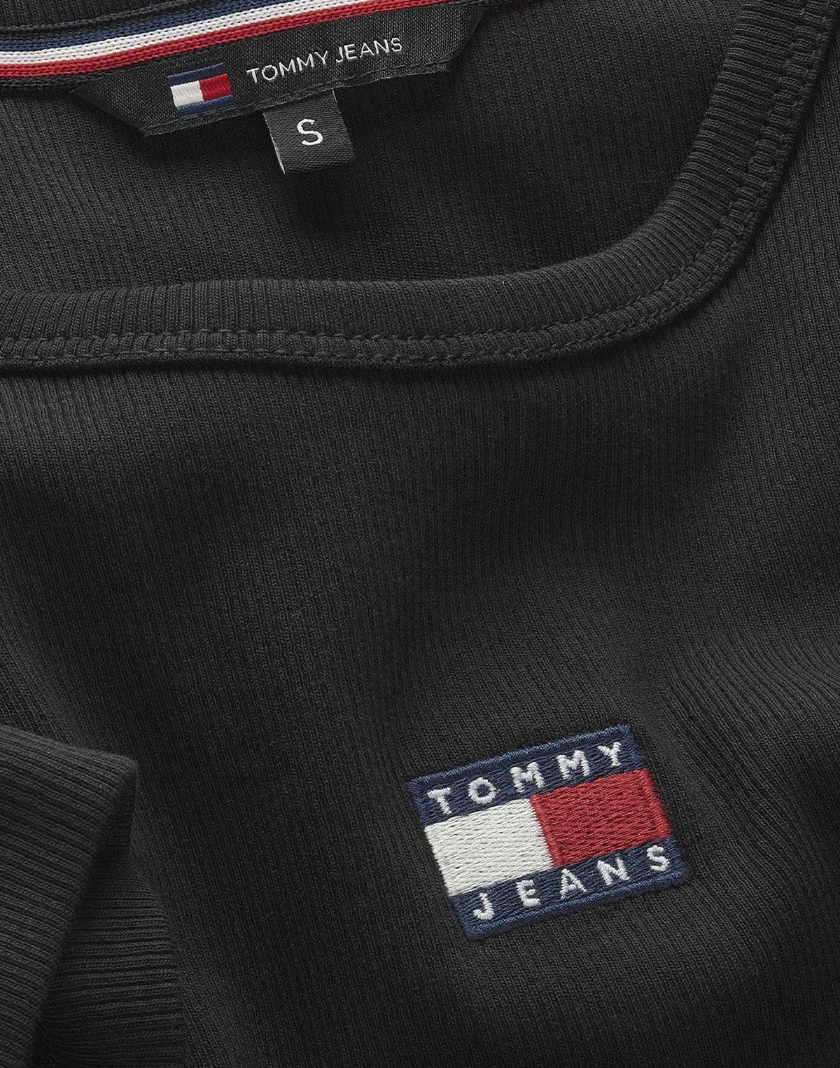 Tommy Hilfiger Jeans T-SHIRT SLIM BADGE Nero