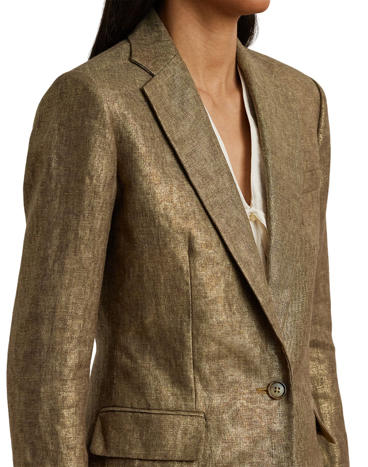 Lauren Ralph Lauren BLAZER VELVET Bronzo