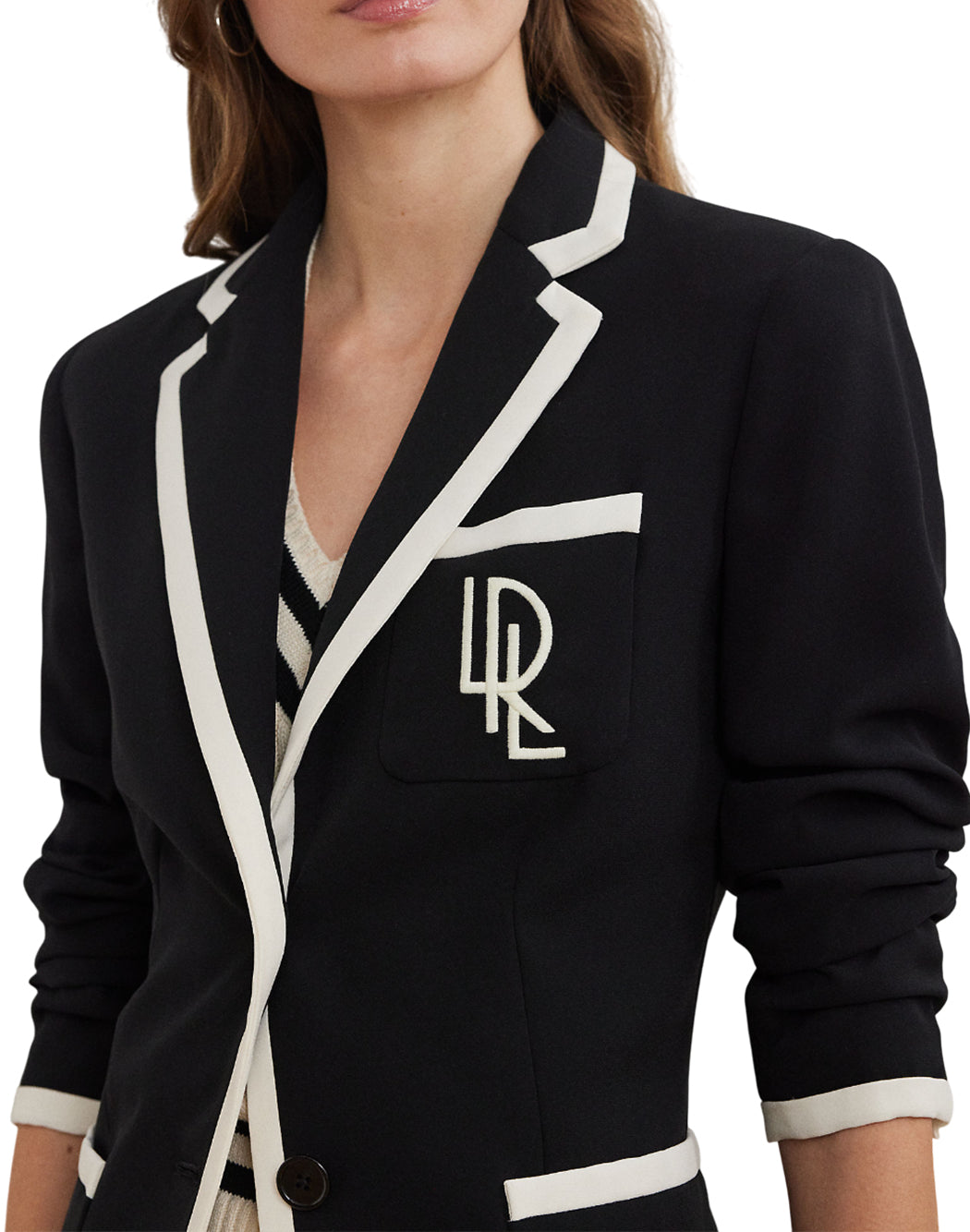 Lauren Ralph Lauren BLAZER IN GEORGETTE Nero