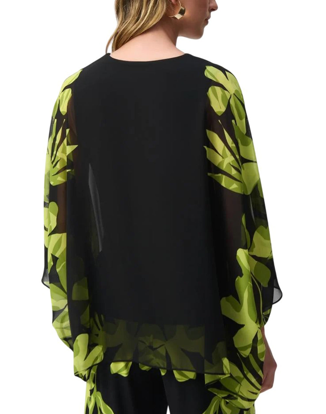 Joseph Ribkoff BLUSA IN CHIFFON Nero