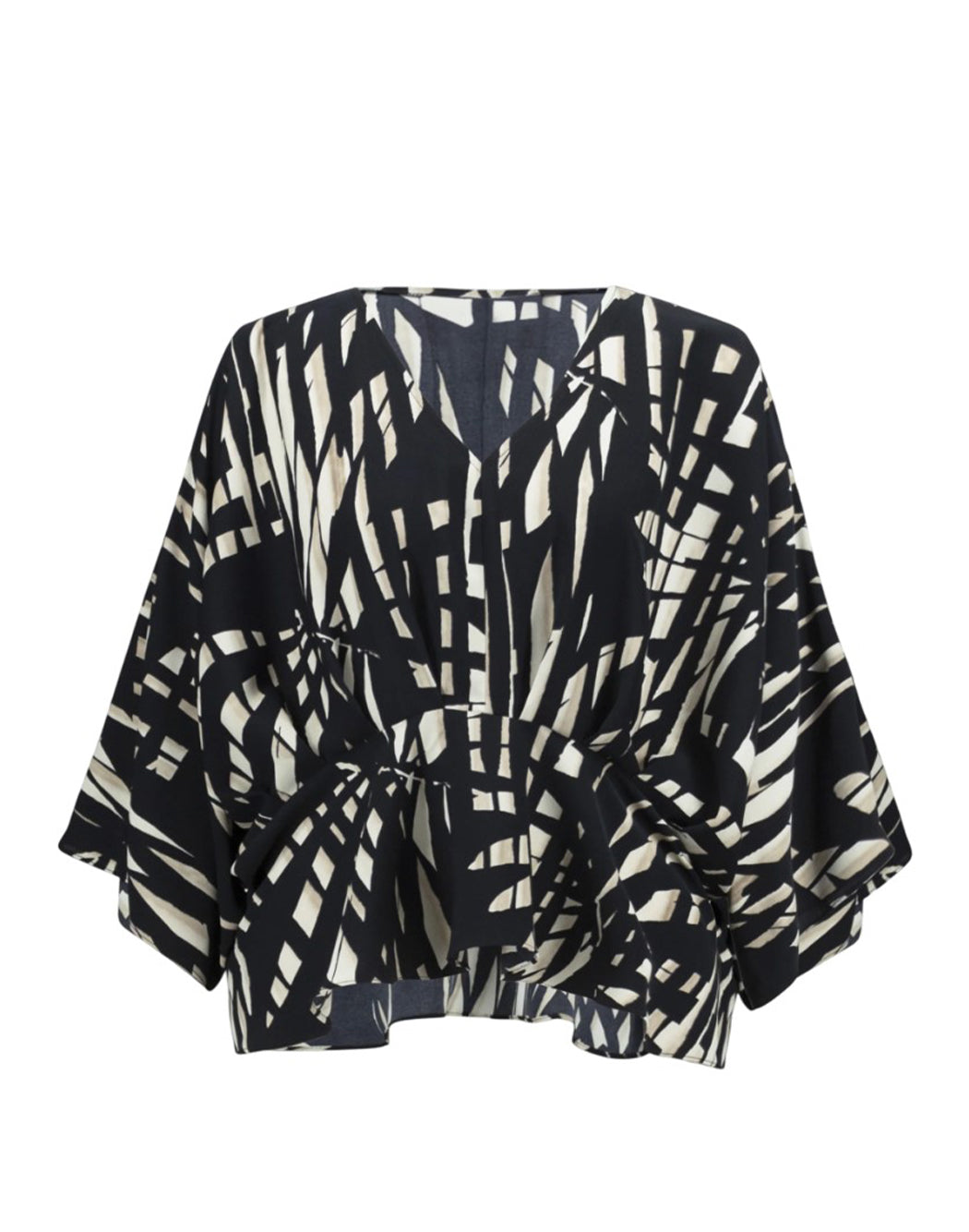 Joseph Ribkoff TOP PEPLO CON MANICHE A KIMONO Nero