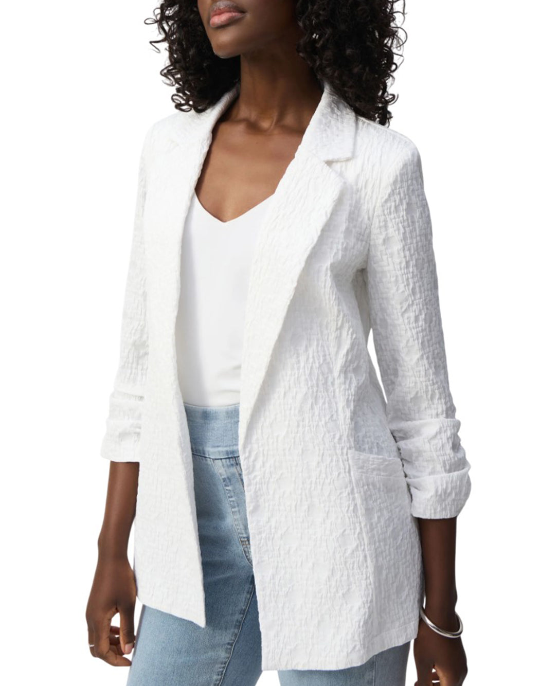 Joseph Ribkoff BLAZER IN JACQUARD Bianco