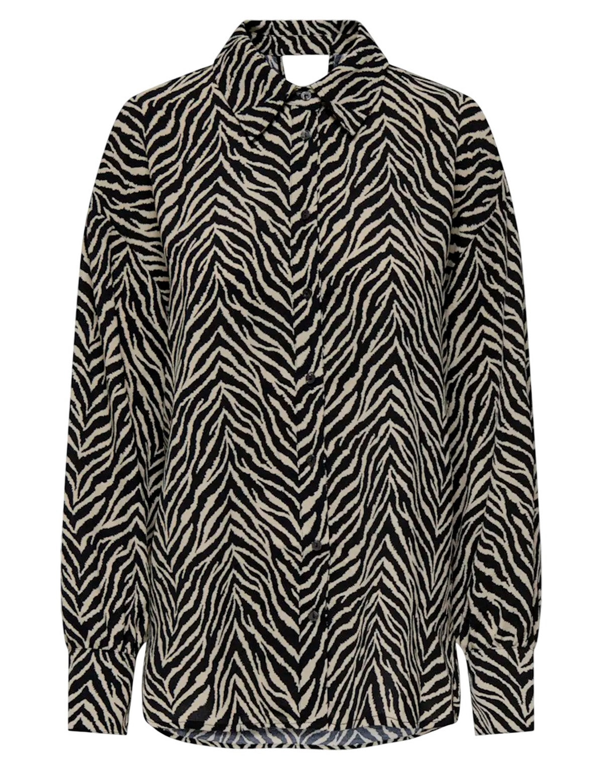 "Only "ONLKATTY" CAMICIA ANIMALIER Nero"