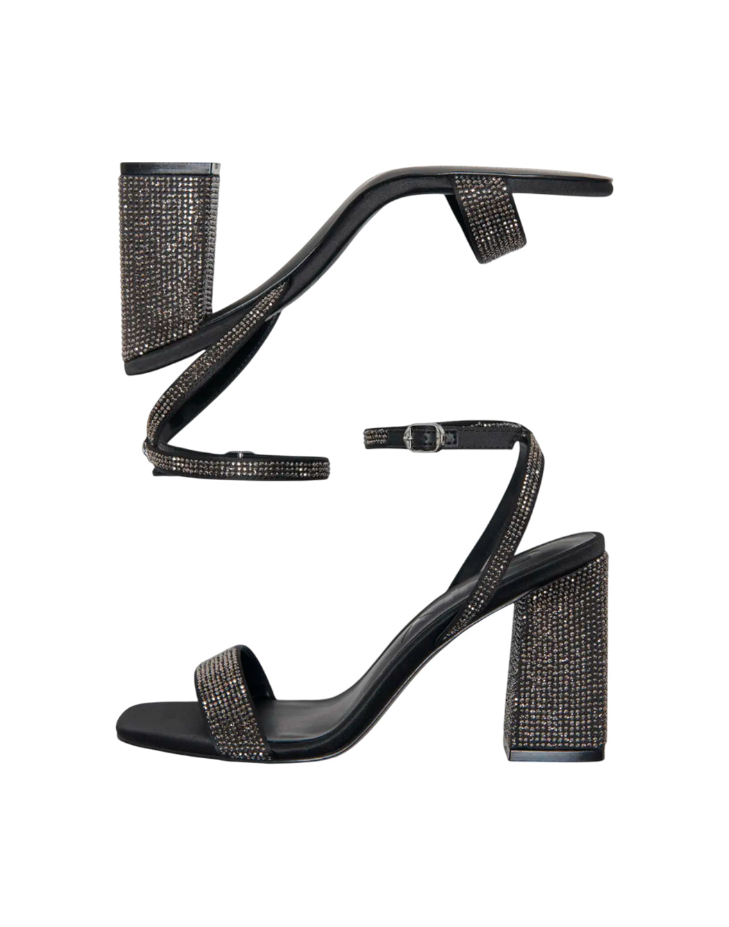 "Only "ONLALYX-28 BLING" SANDALO CON BRILLANTINI Nero"