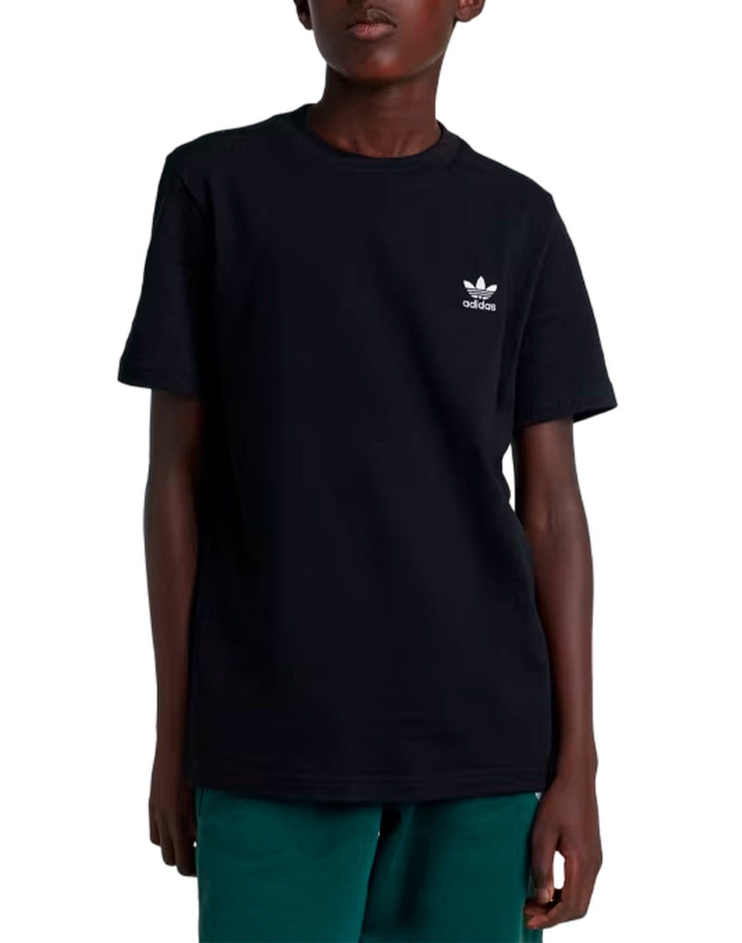 Adidas T-SHIRT CON MINI LOGO Nero