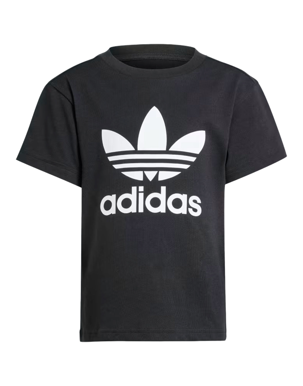 Adidas T-SHIRT CON MAXI LOGO TREFOIL Nero