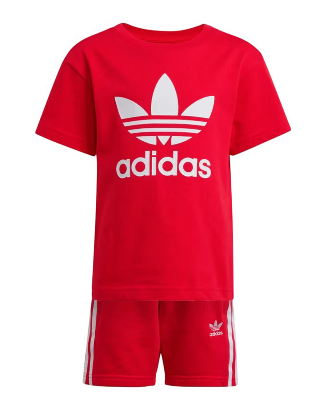 Adidas COMPLETO ADICOLOR SHORTS TEE Rosso