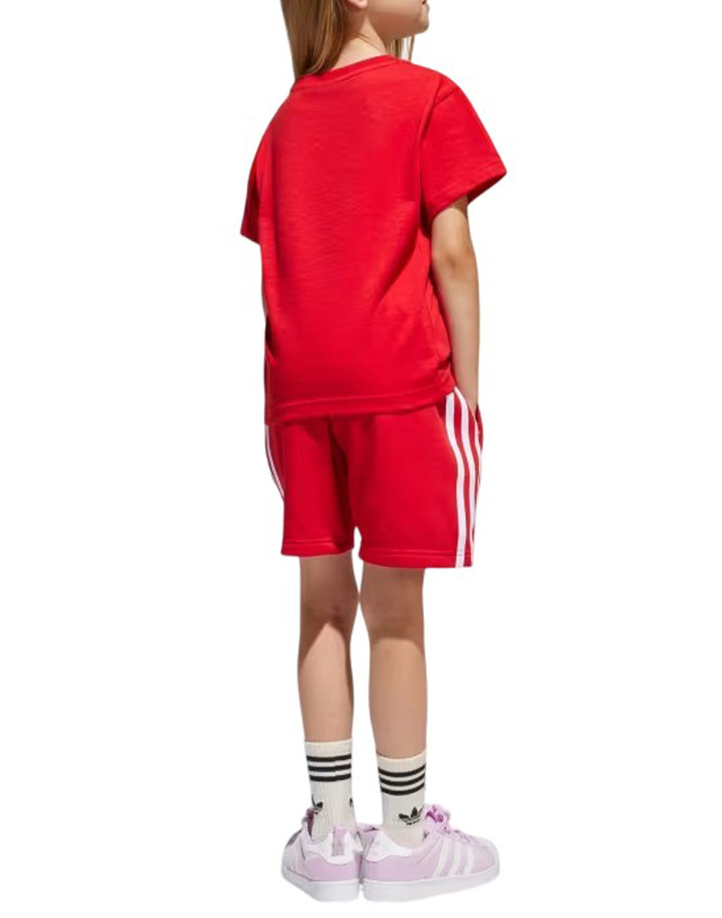 Adidas COMPLETO ADICOLOR SHORTS TEE Rosso