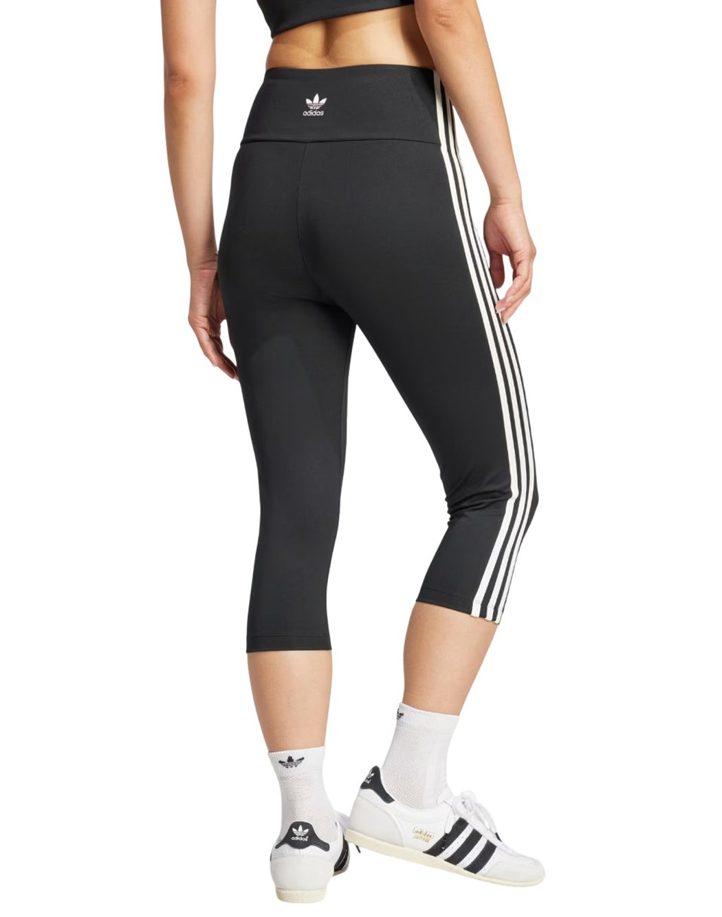 Adidas LEGGINGS ADICOLOR 3-STRIPES CAPRI Nero